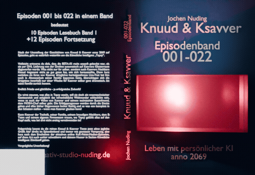 Episodenband 001-022 Knuud & Ksavver - Probedruck 2 Cover Weiterentwicklung